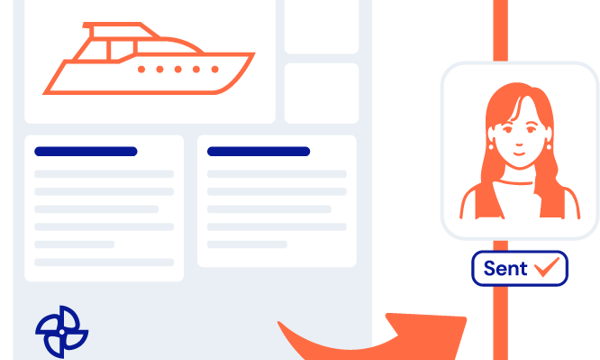 Illustration depicting Stantia CRM's PDF creator